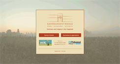 Desktop Screenshot of kasteelhoevewange.be